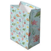 Under the Sea Party Colourful Ocean Creatures Medium Cadeauzakje (Voorkant Gekanteld)