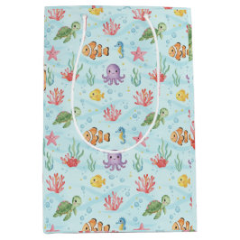 Under the Sea Party Colourful Ocean Creatures Medium Cadeauzakje
