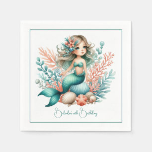 “Under the Sea Princess” Zeemeermin Verjaardagsfee Servet