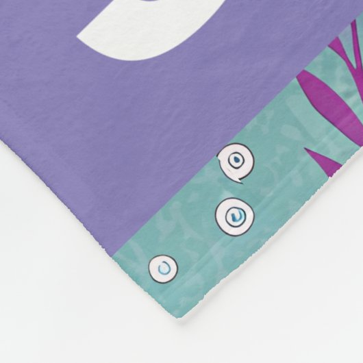 Under the Sea Seahorse Shell Ocean Fantasy Fleece Deken (Hoek)