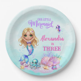 Under the Sea - Splish Splash - Mermaid Birthday Papieren Bordje