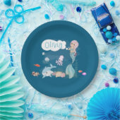 Under the Sea Sweet Mermaid Personalized Papieren Bordje (Feest)