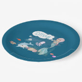 Under the Sea Sweet Mermaid Personalized Papieren Bordje (Gekanteld)