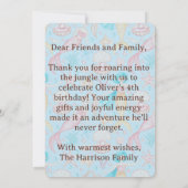 Under the Sea Thank You Card, Oliver Birthday  Bedankkaart (Achterkant)