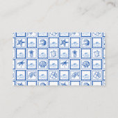 Under the sea turtle baby shower diaper raffle informatiekaartje (Achterkant)