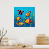 Under the Sea Vis Baby Jongens Shower Nursery Poster (Keuken)