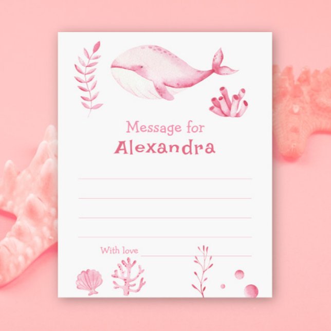 Under the sea Whale birthday time capsule message (Creator heeft geüpload)