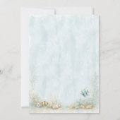 Under the Sea Whale & Ocean Animals Birthday Kaart (Achterkant)