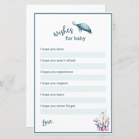 Under the Sea Wishes for Baby  (Voorkant / Achterkant)