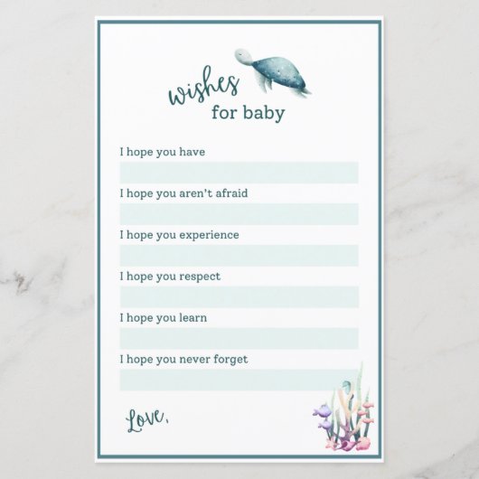 Under the Sea Wishes for Baby  (Voorkant)