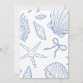 Under The Sea You Soon Blue Boy Baby Shower Kaart (Achterkant)