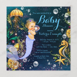 Under The Sea Zeemeermin Baby Shower Kaart