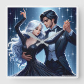 Under The Sky - Romantic Wall Clock Vierkante Klok (Voorkant)