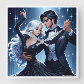 Under The Sky - Romantic Wall Clock Vierkante Klok