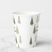 Under the Snowy Trees – Christmas Papieren Bekers (Rechts)