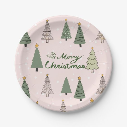 Under the Snowy Trees – Christmas Papieren Bordje (Voorkant)