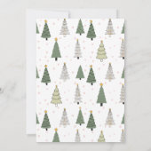 Under the Snowy Trees – Christmas Party Kaart (Achterkant)