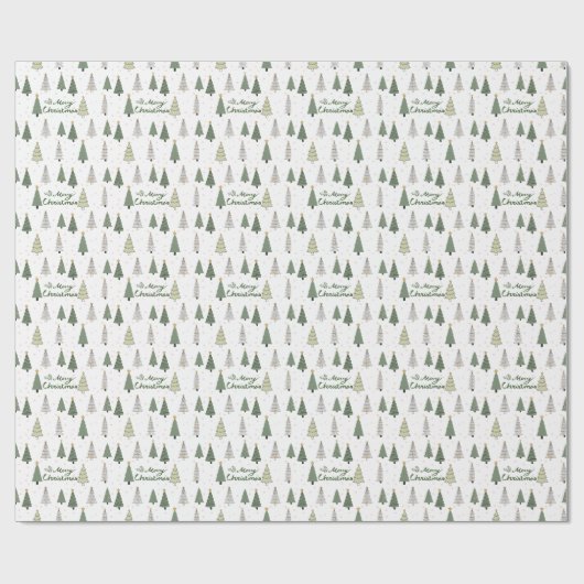 Under the Snowy Trees – Christmas Wrapping Paper Cadeaupapier (Vlak)