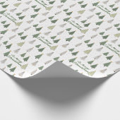 Under the Snowy Trees – Christmas Wrapping Paper Cadeaupapier (Hoek)