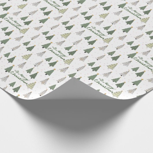Under the Snowy Trees – Christmas Wrapping Paper Cadeaupapier (Hoek)