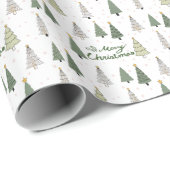 Under the Snowy Trees – Christmas Wrapping Paper Cadeaupapier (Rol Hoek)