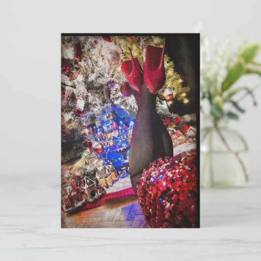 Under The Tree Feestdagenkaart (Staand voorkant)