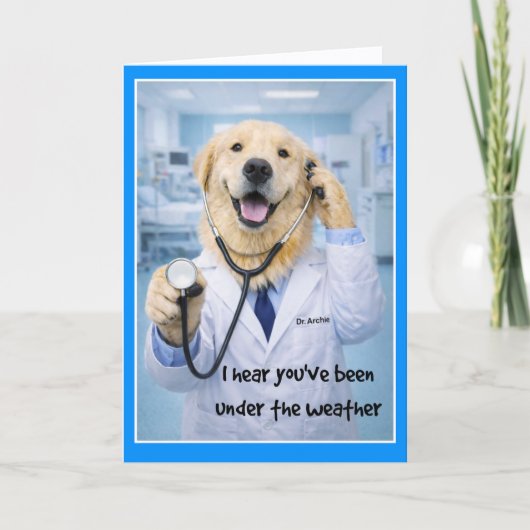 Under the Weather Get Well Card  ST-2 Kaart (Voorkant)