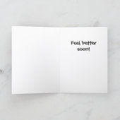 Under the Weather Get Well Card  ST-2 Kaart (Binnen)