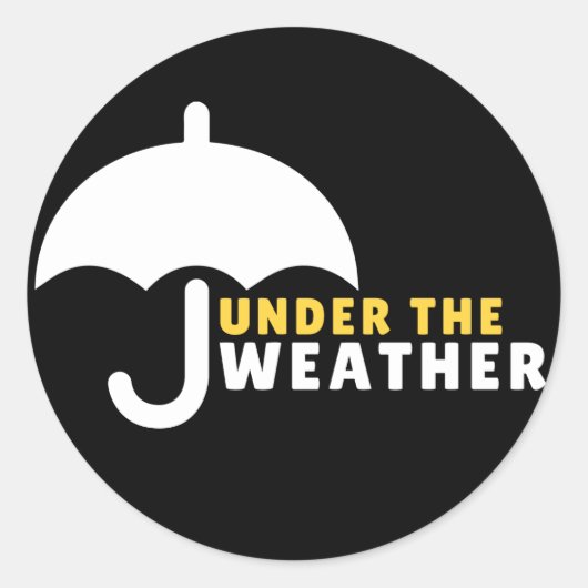 Under the weather Sticker (Voorkant)