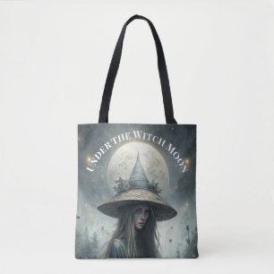 Under the Witch Moon beroemd gemaakt door Gothic Y Tote Bag
