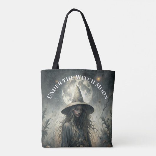 Under the Witch Moon – Gothic Witch Tote Bag (Achterkant)