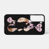 Under Umbrella: Romantic Couple Kissing in Rain Samsung Galaxy Hoesje (Achterkant horizontaal)