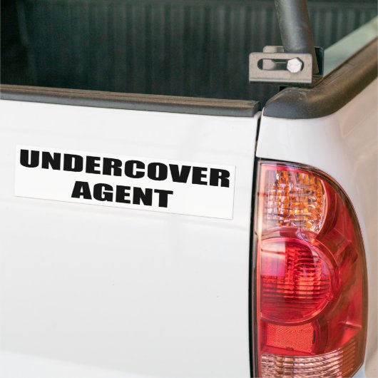 Undercover Agent Bumpersticker (Op Truck)