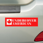 undercover American Bumpersticker (Op auto)