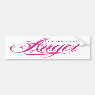 Undercover Angel. Grappig Bumpersticker