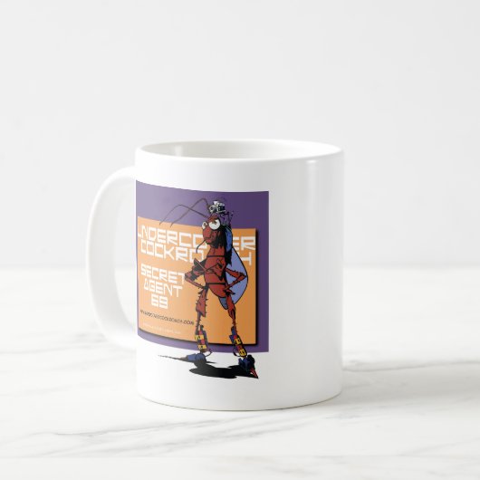 Undercover Cockroach Koffiemok (Voorkant links)