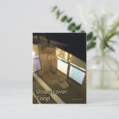 Undercover Corgi Briefkaart (Staand voorkant)