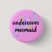 Undercover Mermaid Bubely Swirls Button (Voorkant)