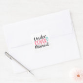 Undercover Mermaid Vierkante Sticker (Envelop)