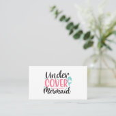 Undercover Mermaid Visitekaartje (Staand voorkant)