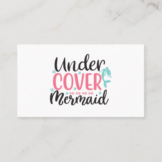 Undercover Mermaid Visitekaartje (Voorkant)