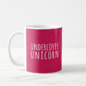 Undercover Unicorn Funny Quote Koffiemok (Links)