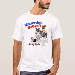 Underdog McCan niet, te veel Spots T-shirt