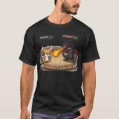 Underdog Quest Fennec Vos RPG Strijd Draak Chibi T-shirt (Voorkant)