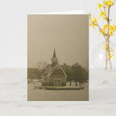 "Underexposed William Berry House" kerstkaart Kaart (Gele Bloem)