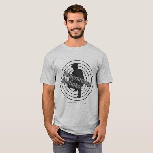Underground Beatniks Grey t-shirt (Voorkant volledig)