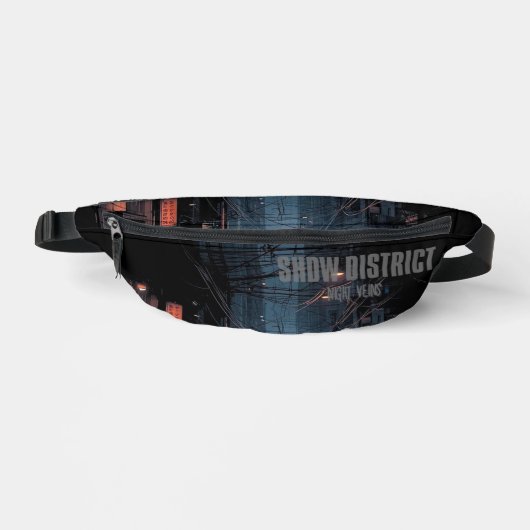 Underground Black Dark Fanny Pack Bag Streetwear Heuptasje (Voorkant)