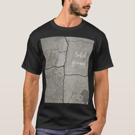 Underground Concrete Unisex Black T-shirt (Voorkant)