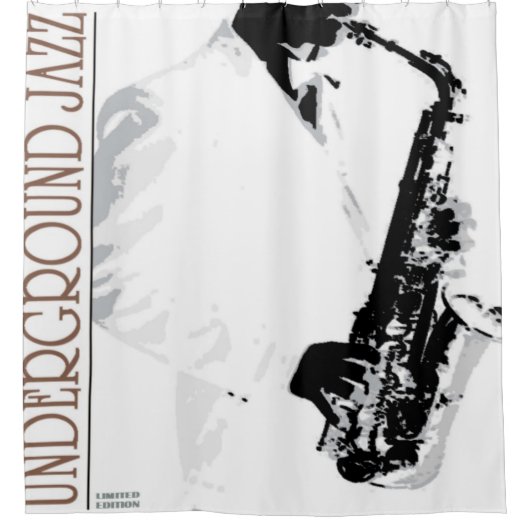 Underground Jazz Douchegordijn (Voorkant)