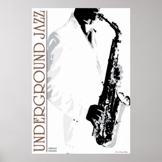 Underground Jazz Poster (Voorkant)